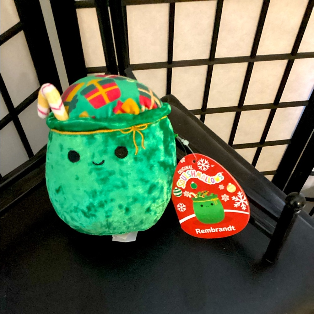 Green Holiday Plush Squishmallow-Style Kids Toy